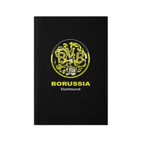 Обложка для паспорта матовая кожа с принтом Borussia Dortmund в Рязани, натуральная матовая кожа | размер 19,3 х 13,7 см; прозрачные пластиковые крепления | Тематика изображения на принте: боруссия | дортмунд