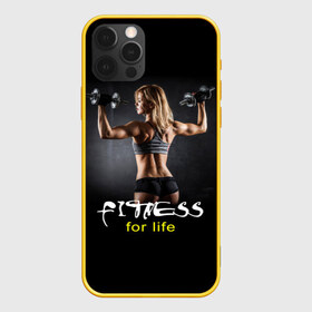 Чехол для iPhone 12 Pro Max с принтом Fitness for life в Рязани, Силикон |  | fitness. гантели | девушка | прикольные картинки | спорт | тело | экстрим