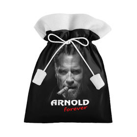 Подарочный 3D мешок с принтом Arnold forever в Рязани, 100% полиэстер | Размер: 29*39 см | Тематика изображения на принте: актёр | арнольд шварценеггер | боевик | звезда | киногерой | супергерой | терминатор
