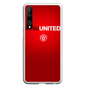 Чехол для Honor P30 с принтом I am United в Рязани, Силикон | Область печати: задняя сторона чехла, без боковых панелей | manchester united