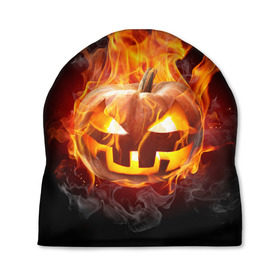 Шапка 3D с принтом Огненная стихия хэллоуин в Рязани, 100% полиэстер | универсальный размер, печать по всей поверхности изделия | fire | luxury | premium | vip | vppdgryphon | огненная стихия | огонь | пожар | премиум | хэллоуин | эксклюзив