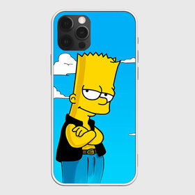 Чехол для iPhone 12 Pro Max с принтом Барт Симпсон в Рязани, Силикон |  | simpsons