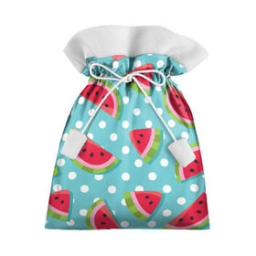 Подарочный 3D мешок с принтом Арбузный рай в Рязани, 100% полиэстер | Размер: 29*39 см | Тематика изображения на принте: berry | eat | fruit | pattern | sweet | watermelon | арбуз | еда | сладость | узор | фрукт | ягода