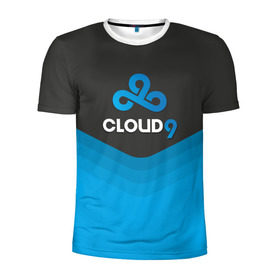 Мужская футболка 3D спортивная с принтом Cloud 9 Uniform в Рязани, 100% полиэстер с улучшенными характеристиками | приталенный силуэт, круглая горловина, широкие плечи, сужается к линии бедра | Тематика изображения на принте: counter strike | cs go | swat | terrorist | контр страйк | кс го | спецназ