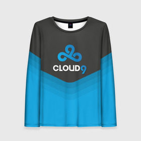 Женский лонгслив 3D с принтом Cloud 9 Uniform в Рязани, 100% полиэстер | длинные рукава, круглый вырез горловины, полуприлегающий силуэт | counter strike | cs go | swat | terrorist | контр страйк | кс го | спецназ