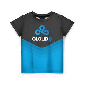 Детская футболка 3D с принтом Cloud 9 Uniform в Рязани, 100% гипоаллергенный полиэфир | прямой крой, круглый вырез горловины, длина до линии бедер, чуть спущенное плечо, ткань немного тянется | counter strike | cs go | swat | terrorist | контр страйк | кс го | спецназ