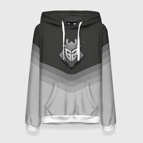 Женская толстовка 3D с принтом G2 Esports Uniform в Рязани, 100% полиэстер  | двухслойный капюшон со шнурком для регулировки, мягкие манжеты на рукавах и по низу толстовки, спереди карман-кенгуру с мягким внутренним слоем. | counter strike | cs go | g2 esports | swat | terrorist | г2 еспорт | контр страйк | кс го | спецназ