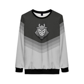 Женский свитшот 3D с принтом G2 Esports Uniform в Рязани, 100% полиэстер с мягким внутренним слоем | круглый вырез горловины, мягкая резинка на манжетах и поясе, свободная посадка по фигуре | counter strike | cs go | g2 esports | swat | terrorist | г2 еспорт | контр страйк | кс го | спецназ