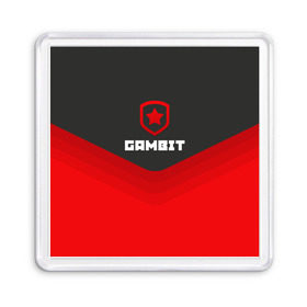 Магнит 55*55 с принтом Gambit Gaming Uniform в Рязани, Пластик | Размер: 65*65 мм; Размер печати: 55*55 мм | counter strike | cs go | gambit | swat | terrorist | гамбит | контр страйк | кс го | спецназ