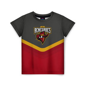 Детская футболка 3D с принтом Renegades Uniform в Рязани, 100% гипоаллергенный полиэфир | прямой крой, круглый вырез горловины, длина до линии бедер, чуть спущенное плечо, ткань немного тянется | Тематика изображения на принте: counter strike | cs go | renegades | swat | terrorist | контр страйк | кс го | спецназ