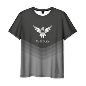 Мужская футболка 3D с принтом Wings Uniform в Рязани, 100% полиэфир | прямой крой, круглый вырез горловины, длина до линии бедер | 