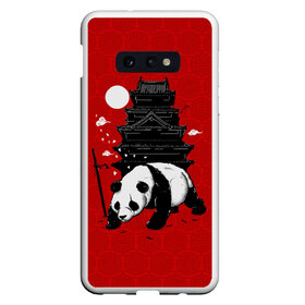 Чехол для Samsung S10E с принтом Panda Warrior в Рязани, Силикон | Область печати: задняя сторона чехла, без боковых панелей | japan | panda | панда