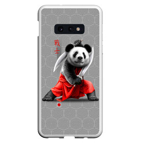 Чехол для Samsung S10E с принтом Master Panda в Рязани, Силикон | Область печати: задняя сторона чехла, без боковых панелей | ninja | panda | ниндзя | панда