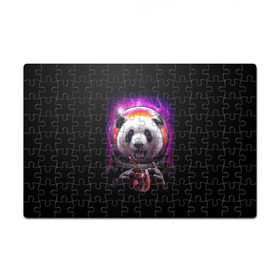 Пазл магнитный 126 элементов с принтом Panda Cosmonaut в Рязани, полимерный материал с магнитным слоем | 126 деталей, размер изделия —  180*270 мм | bear | galaxy | panda | space | star | астронавт | галактика | звезда | космонавт | космос | медведь | панда