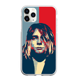 Чехол для iPhone 11 Pro матовый с принтом Kurt Cobain в Рязани, Силикон |  | curt | hope | kobain | nirvana | кобейн | курт | нирвана