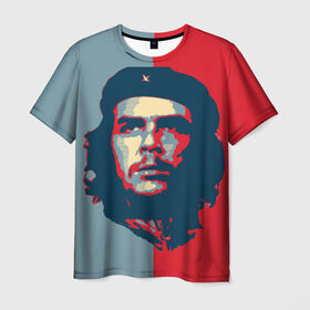 Мужская футболка 3D с принтом Che Guevara в Рязани, 100% полиэфир | прямой крой, круглый вырез горловины, длина до линии бедер | Тематика изображения на принте: че гевара