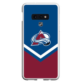 Чехол для Samsung S10E с принтом Colorado Avalanche в Рязани, Силикон | Область печати: задняя сторона чехла, без боковых панелей | Тематика изображения на принте: america | canada | hockey | nhl | usa | америка | канада | колорадо | лед | нхл | сша | хоккей | эвеланш