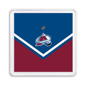 Магнит 55*55 с принтом Colorado Avalanche в Рязани, Пластик | Размер: 65*65 мм; Размер печати: 55*55 мм | america | canada | hockey | nhl | usa | америка | канада | колорадо | лед | нхл | сша | хоккей | эвеланш