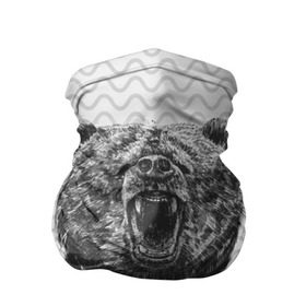 Бандана-труба 3D с принтом Bear Dreamcatcher в Рязани, 100% полиэстер, ткань с особыми свойствами — Activecool | плотность 150‒180 г/м2; хорошо тянется, но сохраняет форму | bear | beast | forest | russia | siberian | зверь | лес | ловец | медведь | россия | сибирь | сон | ярость