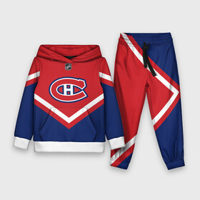 Детский костюм 3D (с толстовкой) с принтом Montreal Canadiens в Рязани,  |  | america | canada | hockey | nhl | usa | америка | канада | канадиенс | лед | монреаль | нхл | сша | хоккей