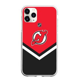 Чехол для iPhone 11 Pro матовый с принтом New Jersey Devils в Рязани, Силикон |  | Тематика изображения на принте: america | canada | hockey | nhl | usa | америка | девилз | джерси | канада | лед | нхл | нью | сша | хоккей