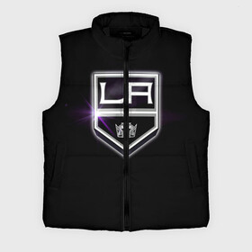 Мужской жилет утепленный 3D с принтом Los Angeles Kings в Рязани,  |  | hockey | kings | los angeles | nhl | корона | нхл | хоккеист | хоккей