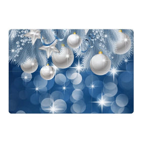 Магнитный плакат 3Х2 с принтом Новогодний узор в Рязани, Полимерный материал с магнитным слоем | 6 деталей размером 9*9 см | happy new year | блеск | ёлка | зима | игрушки. праздник | конфетти | новый год | подарки | снег