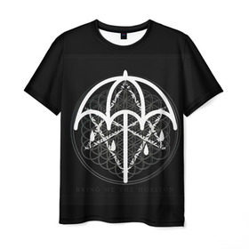 Мужская футболка 3D с принтом Bring Me The Horizon в Рязани, 100% полиэфир | прямой крой, круглый вырез горловины, длина до линии бедер | bmth | bring me | bring me the horizon | bring me the horizont | doomed | бринг ми | бринг ми зе | бринг ми зе хоризон