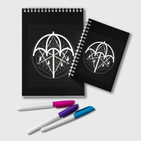 Блокнот с принтом Bring Me The Horizon в Рязани, 100% бумага | 48 листов, плотность листов — 60 г/м2, плотность картонной обложки — 250 г/м2. Листы скреплены удобной пружинной спиралью. Цвет линий — светло-серый
 | bmth | bring me | bring me the horizon | bring me the horizont | doomed | бринг ми | бринг ми зе | бринг ми зе хоризон