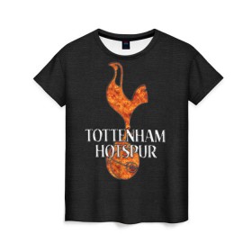 Женская футболка 3D с принтом Тоттенхэм Хотспур в Рязани, 100% полиэфир ( синтетическое хлопкоподобное полотно) | прямой крой, круглый вырез горловины, длина до линии бедер | club | english | football | tottenham hotspur | английский | клуб | лондон | тоттенхэм хотспур | футбольный