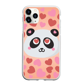 Чехол для iPhone 11 Pro Max матовый с принтом Влюбленная панда в Рязани, Силикон |  | Тематика изображения на принте: любовь | панда | сердце