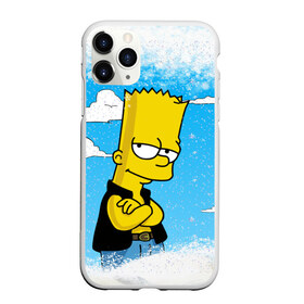 Чехол для iPhone 11 Pro матовый с принтом Симпсоны новогодние 1 в Рязани, Силикон |  | simpsons | барт | барт симпсон | гомер | гомер симпсон | новый год | симпсоны | снег | снежинки