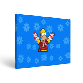 Холст прямоугольный с принтом Симпсоны новогодние 2 в Рязани, 100% ПВХ |  | simpsons | барт | барт симпсон | гомер | гомер симпсон | новый год | симпсоны | снег | снежинки
