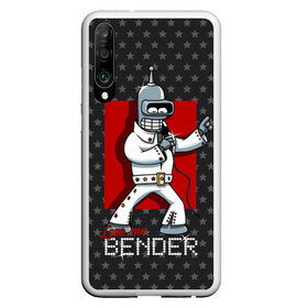 Чехол для Honor P30 с принтом Bender Presley в Рязани, Силикон | Область печати: задняя сторона чехла, без боковых панелей | bender | elvis presley | fry | futurama | hermes | rock n roll | zoidberg | бендер | гермес | зойдберг | робот | рок н ролл | туранга | фрай | футурама | элвис пресли