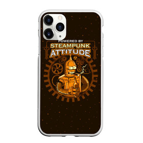 Чехол для iPhone 11 Pro Max матовый с принтом Steampunk Attitude в Рязани, Силикон |  | bender | fry | futurama | hermes | robot | zoidberg | бендер | гермес | зойдберг | робот | туранга | фрай | футурама