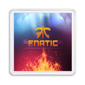 Магнит 55*55 с принтом Fnatic Team в Рязани, Пластик | Размер: 65*65 мм; Размер печати: 55*55 мм | best team | fnatic | team