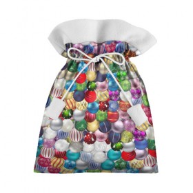 Подарочный 3D мешок с принтом Елочнные шары в Рязани, 100% полиэстер | Размер: 29*39 см | ёлка | ель | новый год | праздник | рождество | украшение | шарик