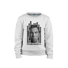 Детский свитшот хлопок с принтом EQ - Hardwell в Рязани, 100% хлопок | круглый вырез горловины, эластичные манжеты, пояс и воротник | beatport | club | dj | edm | electro | eq | hardwell | holland | house | music | production | radio | revealed | techno | tomorrowland | top | trance | голландия | дискотека | звезда | клуб | музыка | музыкант | продюссер | радио | фестиваль | эквалайзер