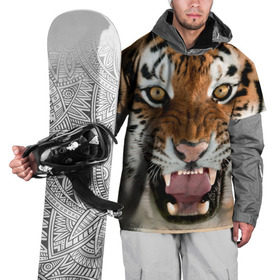 Накидка на куртку 3D с принтом Тигр в Рязани, 100% полиэстер |  | animal | predator | striped | tiger | view | wild | взгляд | дикий | животное | полосатый | тигр | хищник