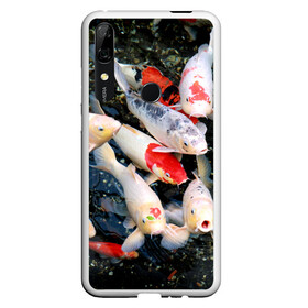 Чехол для Honor P Smart Z с принтом Koi Fish (карпы кои) в Рязани, Силикон | Область печати: задняя сторона чехла, без боковых панелей | Тематика изображения на принте: bright | brocade | carp | color | decorative | depth | exotic | fish | koi | koi fish | sea | water | вода | глубина | декоративные | карпы | кои | море | парчовый | рыбки | цвет | экзотические | яркий