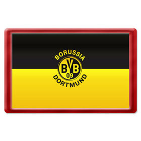 Магнит 45*70 с принтом Borussia Dortmund FC в Рязани, Пластик | Размер: 78*52 мм; Размер печати: 70*45 | боруссия | германия | дортмунд | клуб | фк | футбол | футбольный