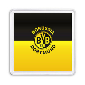 Магнит 55*55 с принтом Borussia Dortmund FC в Рязани, Пластик | Размер: 65*65 мм; Размер печати: 55*55 мм | боруссия | германия | дортмунд | клуб | фк | футбол | футбольный