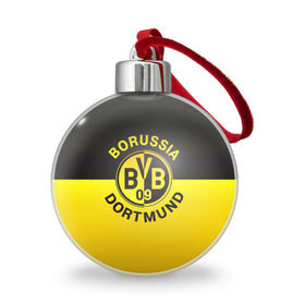 Ёлочный шар с принтом Borussia Dortmund FC в Рязани, Пластик | Диаметр: 77 мм | боруссия | германия | дортмунд | клуб | фк | футбол | футбольный