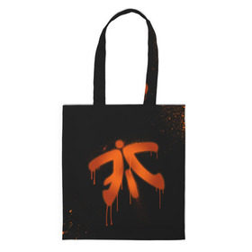 Сумка 3D повседневная с принтом cs:go - Fnatic (Black collection) в Рязани, 100% полиэстер | Плотность: 200 г/м2; Размер: 34×35 см; Высота лямок: 30 см | 0x000000123 | cs | csgo | fnatic | кс | ксго | фнатик