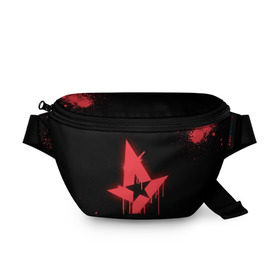 Поясная сумка 3D с принтом cs:go - Astralis (Black collection) в Рязани, 100% полиэстер | плотная ткань, ремень с регулируемой длиной, внутри несколько карманов для мелочей, основное отделение и карман с обратной стороны сумки застегиваются на молнию | 0x000000123 | astralis | cs | csgo | астралис | кс | ксго