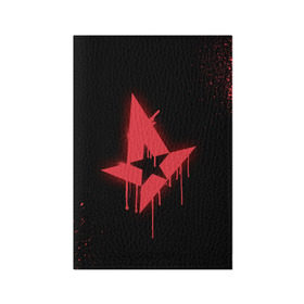 Обложка для паспорта матовая кожа с принтом cs:go - Astralis (Black collection) в Рязани, натуральная матовая кожа | размер 19,3 х 13,7 см; прозрачные пластиковые крепления | 0x000000123 | astralis | cs | csgo | астралис | кс | ксго