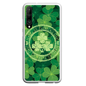 Чехол для Honor P30 с принтом Ireland Happy St Patricks Day в Рязани, Силикон | Область печати: задняя сторона чехла, без боковых панелей | Тематика изображения на принте: background | clover | four | green | happy st. patricks day | holiday | ireland | leaf | petal | plant | print | зеленый | ирландия | клевер | лепесток | лист | печать | праздник | растение | счастливого святого патрика | фон | четыре