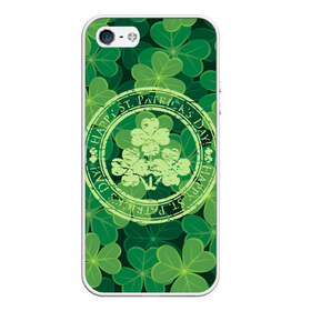 Чехол для iPhone 5/5S матовый с принтом Ireland Happy St Patricks Day в Рязани, Силикон | Область печати: задняя сторона чехла, без боковых панелей | Тематика изображения на принте: background | clover | four | green | happy st. patricks day | holiday | ireland | leaf | petal | plant | print | зеленый | ирландия | клевер | лепесток | лист | печать | праздник | растение | счастливого святого патрика | фон | четыре