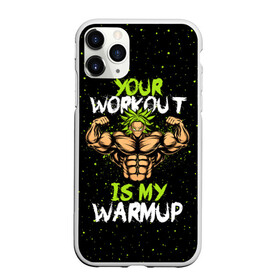 Чехол для iPhone 11 Pro матовый с принтом My Workout в Рязани, Силикон |  | dragon ball | strong | workout | воркаут | драгон бол