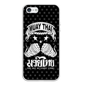 Чехол для iPhone 5/5S матовый с принтом Muay Thai Killer в Рязани, Силикон | Область печати: задняя сторона чехла, без боковых панелей | Тематика изображения на принте: boxing | combat | fight | fighter | kickboxing | muay thai | wrestling | боец | бой | бокс | боксер | драка | кикбоксинг | май тай